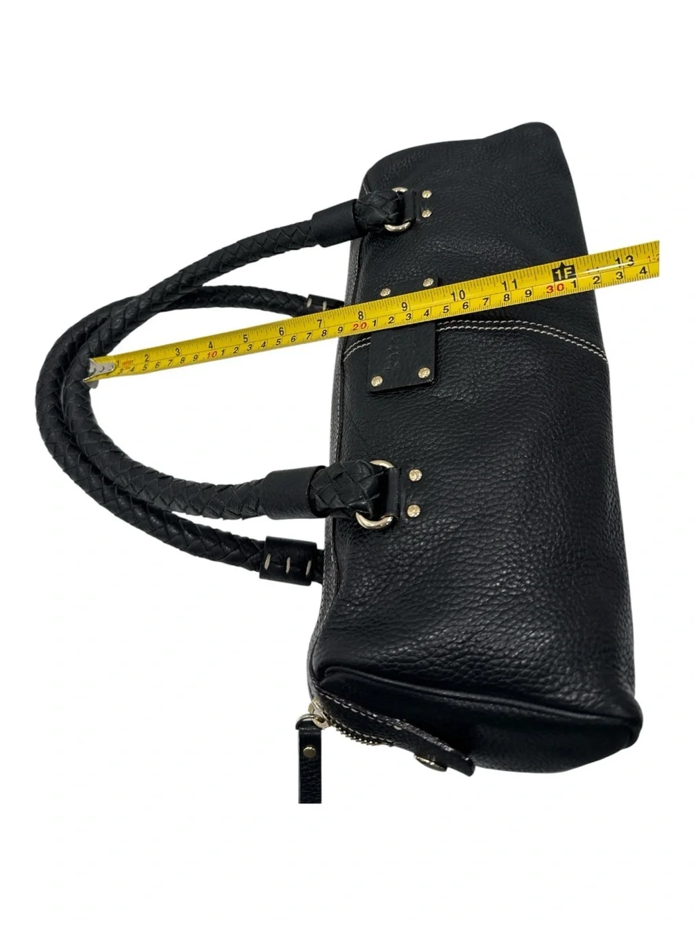 Kate Spade Cami Foster Black Pebbled Leather Barrel Bag